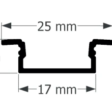 PERFIL DE LED DE EMBUTIR 